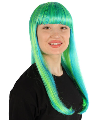 Womens Long Bob Wigs Collections |  Fancy Party Event Ready Halloween Wigs | Premium Breathable Capless Cap