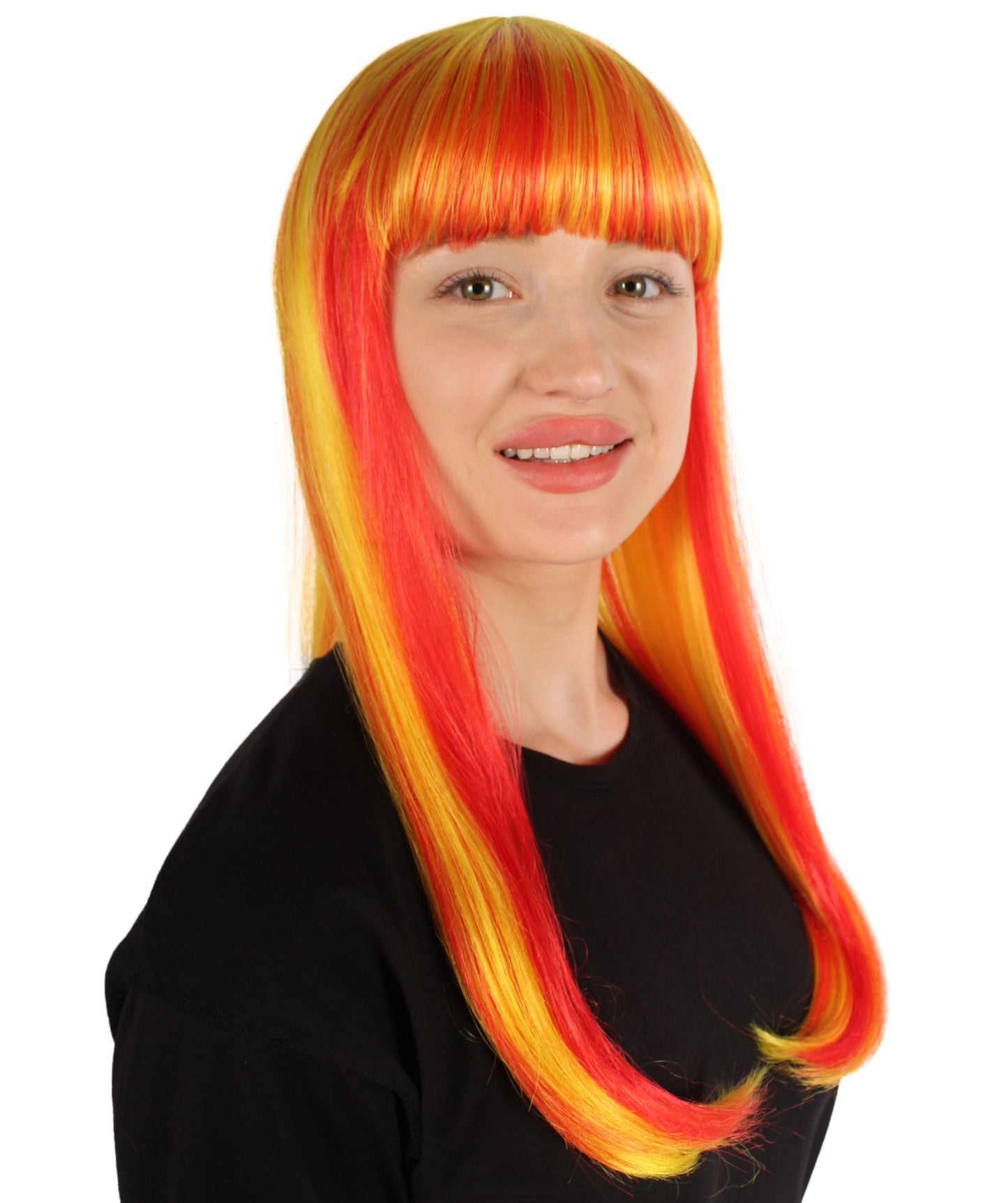 Womens Long Bob Wigs Collections |  Fancy Party Event Ready Halloween Wigs | Premium Breathable Capless Cap
