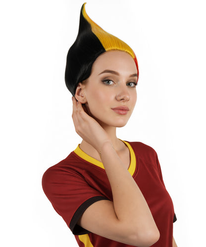 Belgium Flag Troll Multicolor Wig