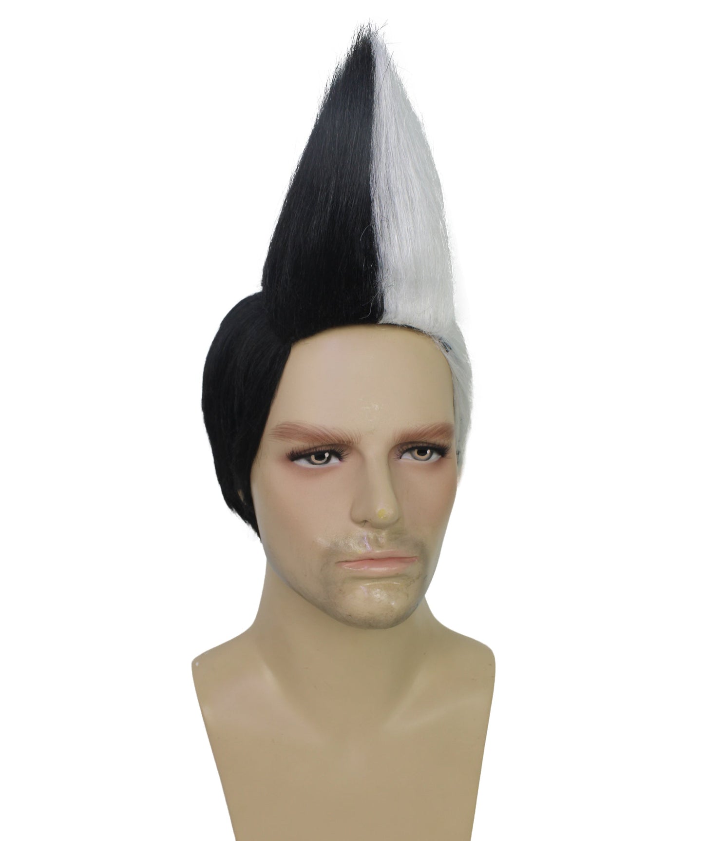Albania Flag Mohawk Red and Black Wig