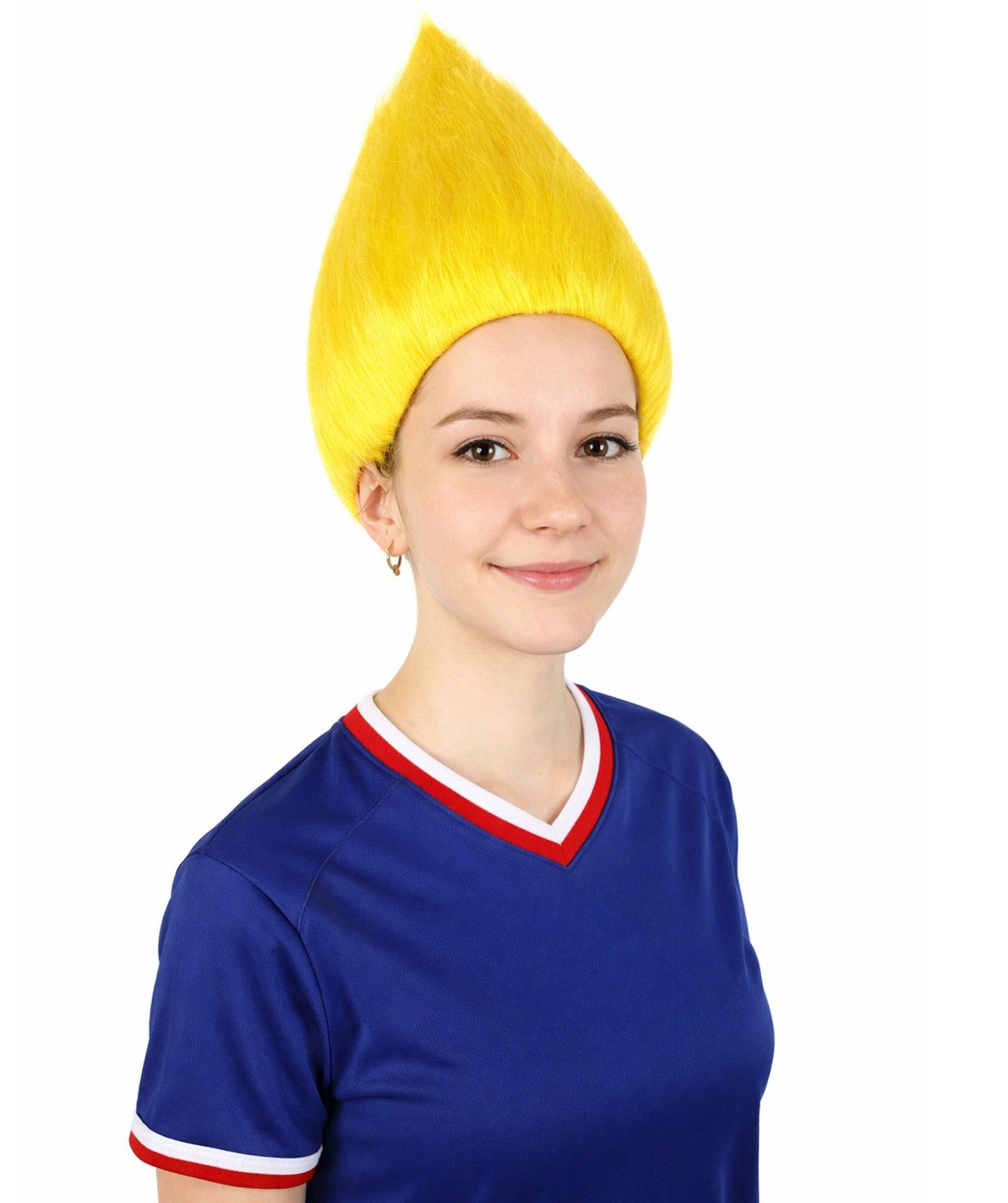 Unisex Yellow Color Troll Wig  I Ideal for Halloween I Flame-Retardant Synthetic Fiber Hair