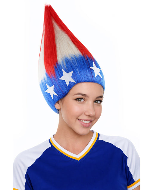 Fun Troll Wigs| Multiple Snack and Flag Options | Premium Breathable Capless Cap