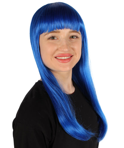 Womens Long Bob Wigs Collections |  Fancy Party Event Ready Halloween Wigs | Premium Breathable Capless Cap