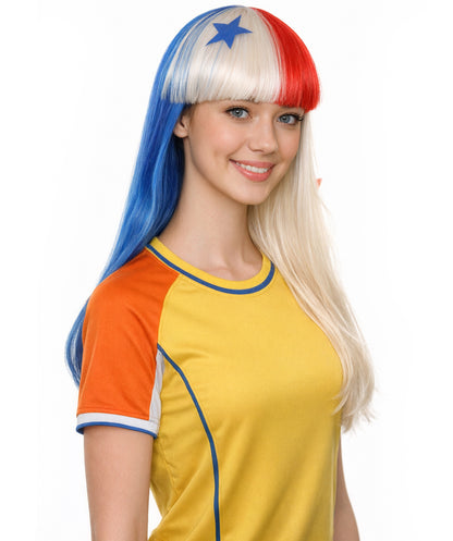 Panama Flag Bob Multicolor Wig