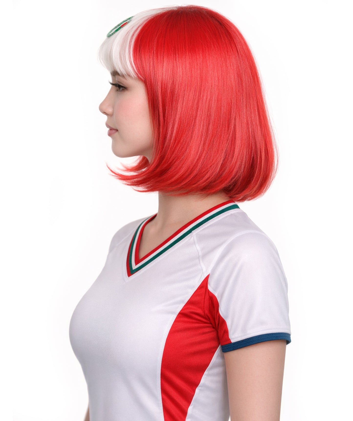 Peru Flag Bob Multicolor Wig