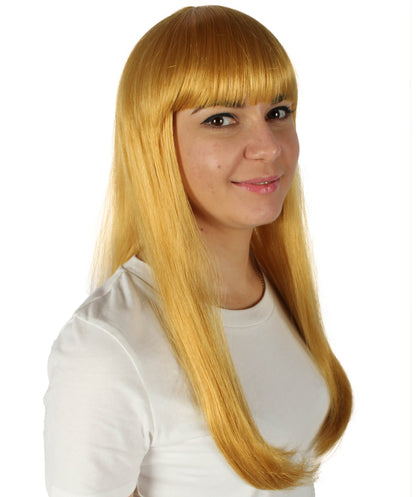 Womens Long Bob Wigs Collections |  Fancy Party Event Ready Halloween Wigs | Premium Breathable Capless Cap