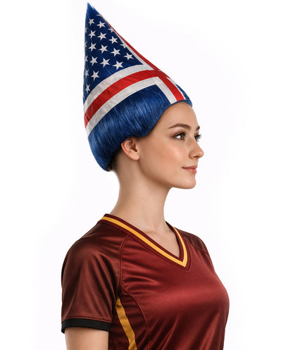 Iceland Flag Troll Multicolor Wig