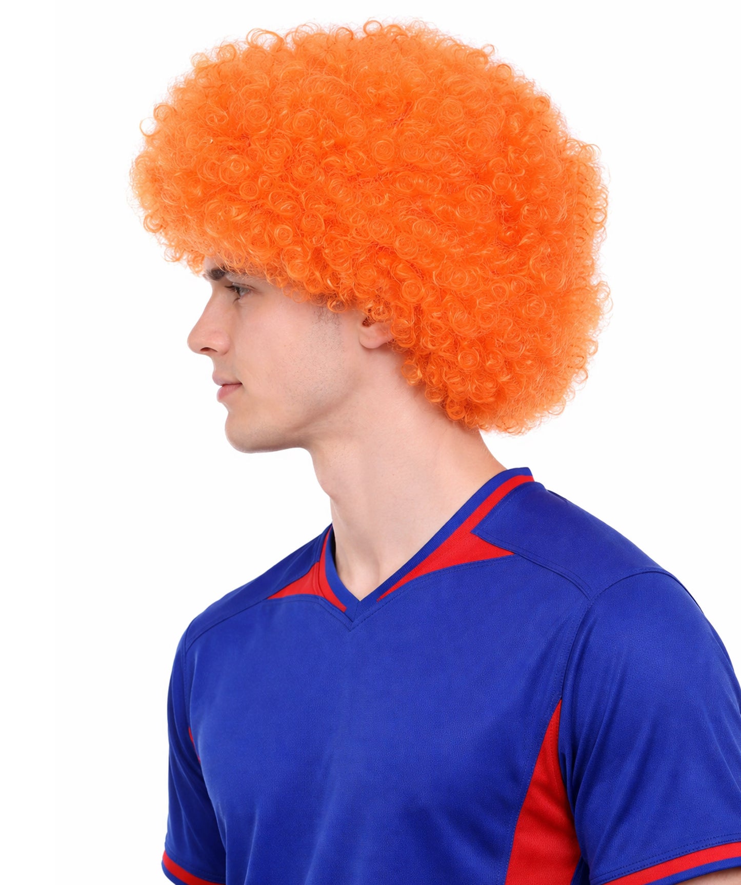 Unisex Orange Afro Wig | Jumbo Super Size Cosplay Halloween Wig