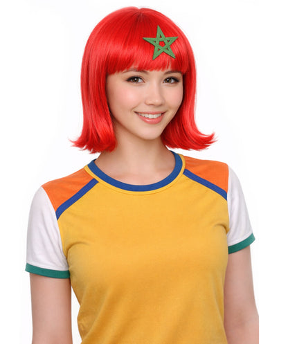 Morocco Flag Bob Red and Green Wig
