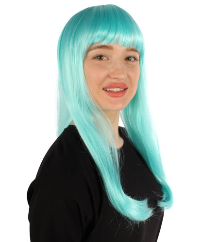 Womens Long Bob Wigs Collections |  Fancy Party Event Ready Halloween Wigs | Premium Breathable Capless Cap