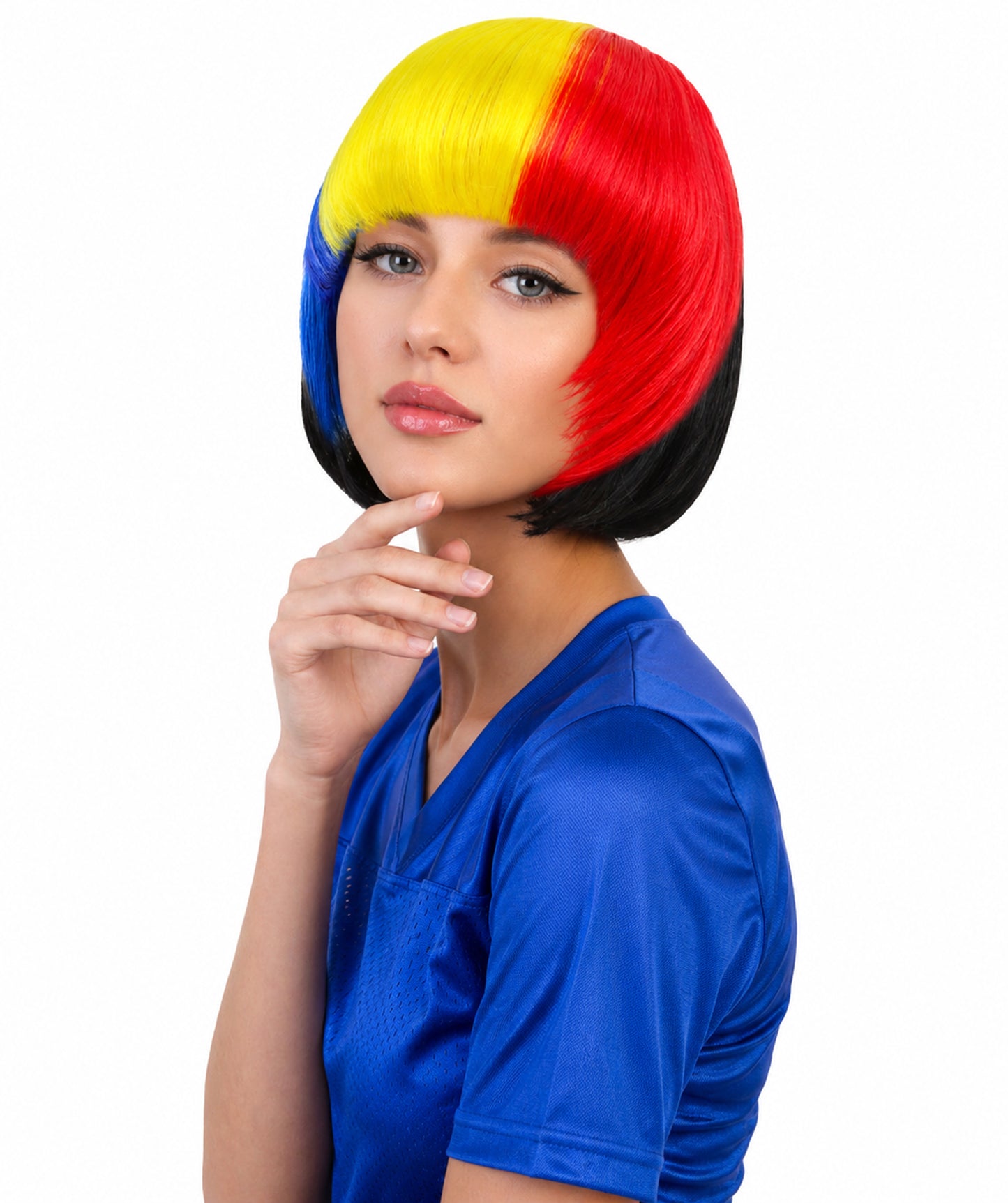 Romania Flag Multicolor Hair Extension