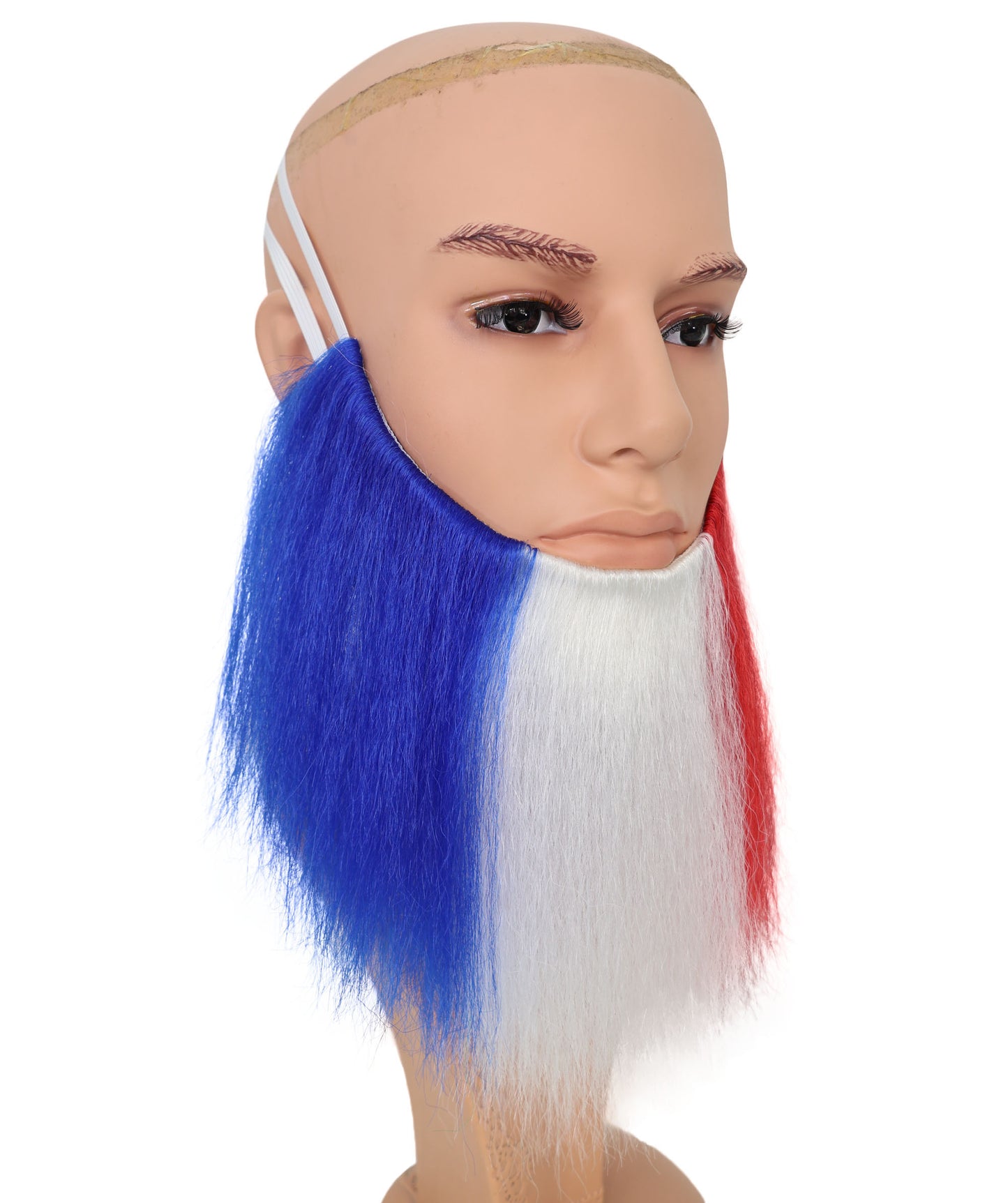 France Flag Red White & Black Beard