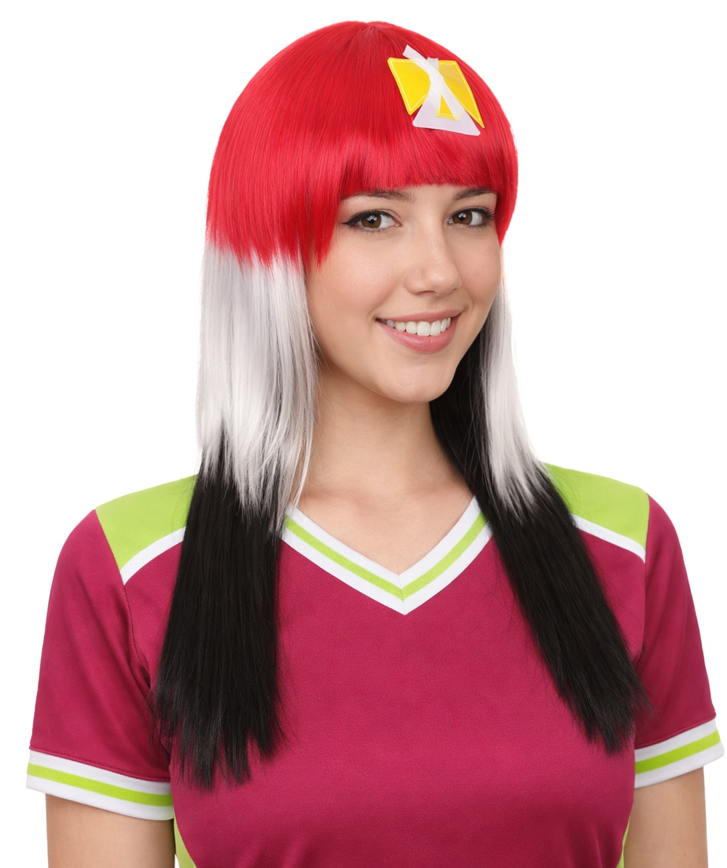 Egypt Flag Long Bob Multicolor Wig