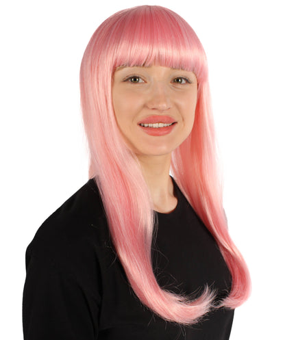Womens Long Bob Wigs Collections |  Fancy Party Event Ready Halloween Wigs | Premium Breathable Capless Cap