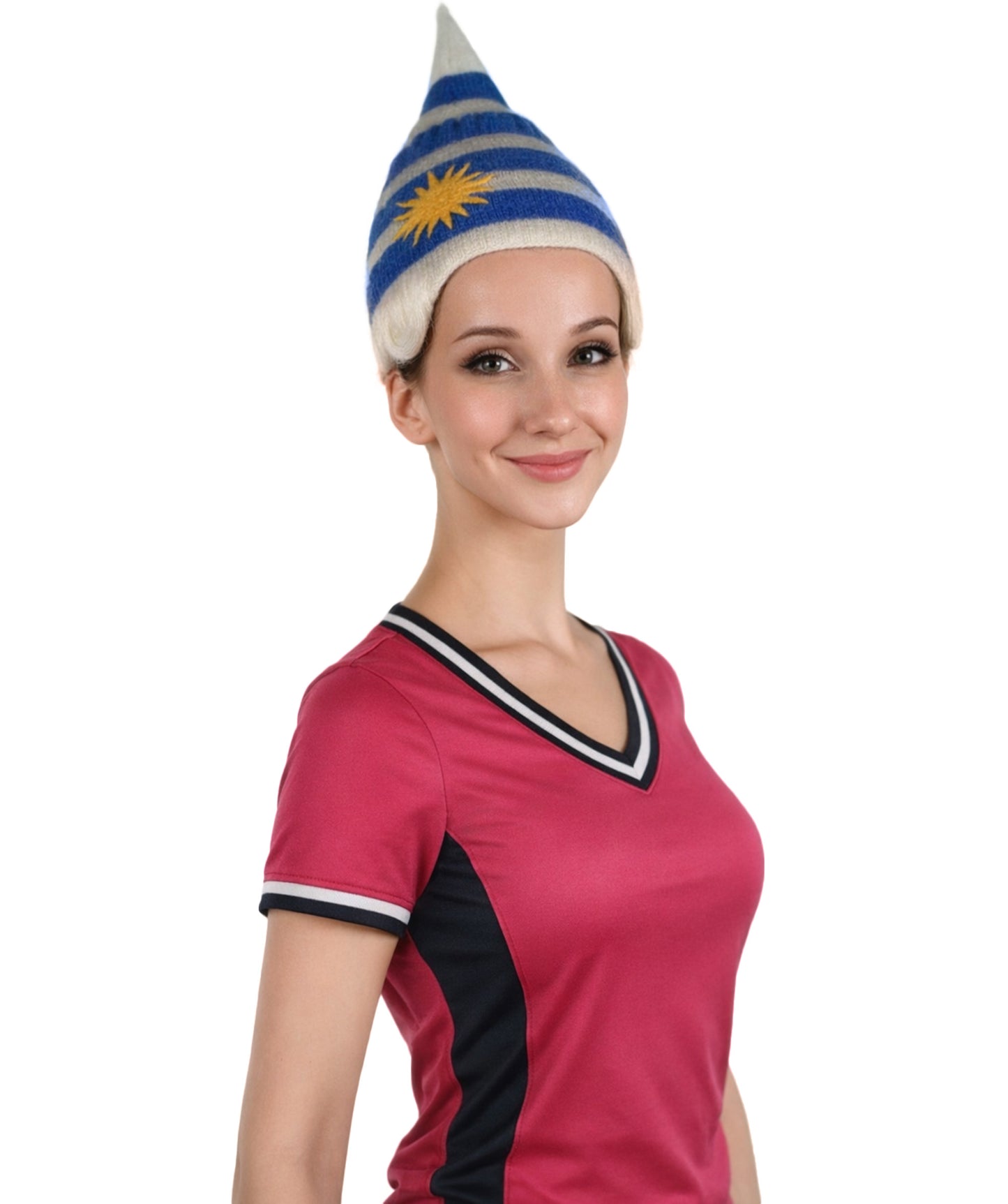 Uruguay Flag Troll Multicolor Wig