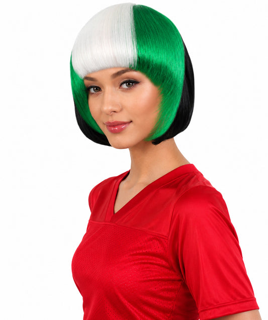 Nigeria Flag White and Green Hair Extension