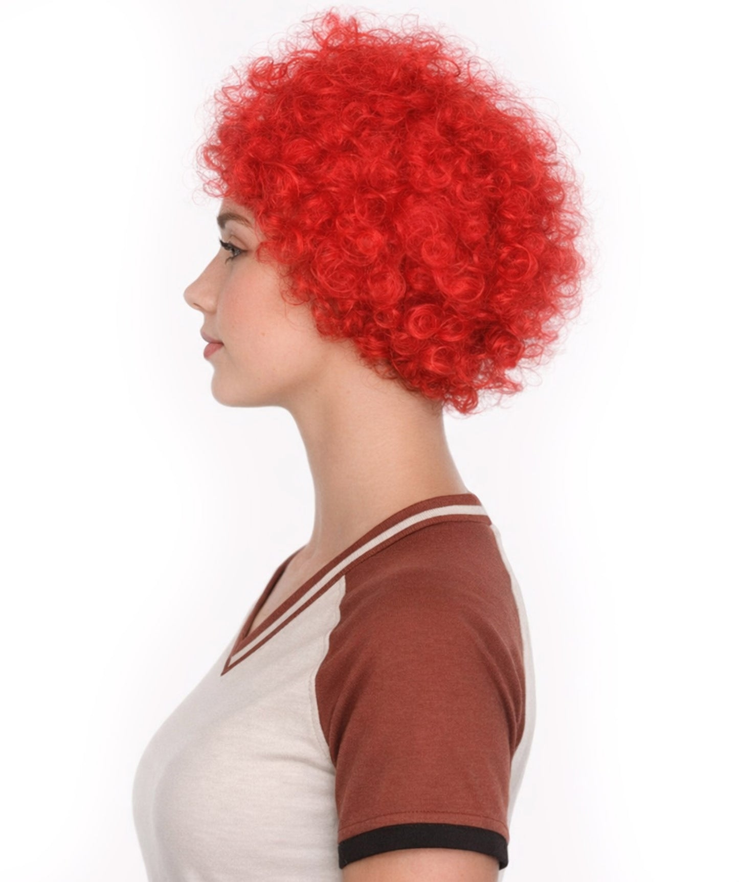 Canada Flag Afro Red and White Wig