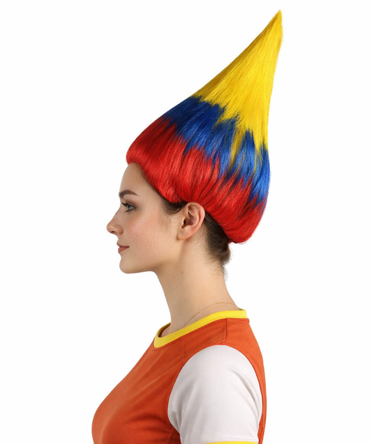 Colombia Flag Troll Multicolor Wig