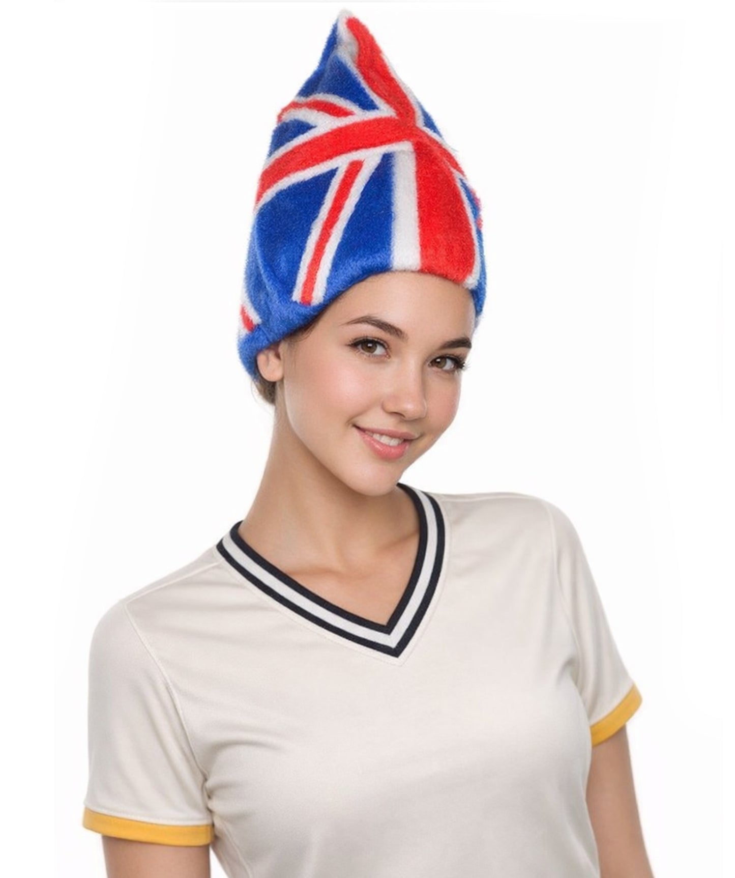 United Kingdom Flag Troll Multicolor Wigs