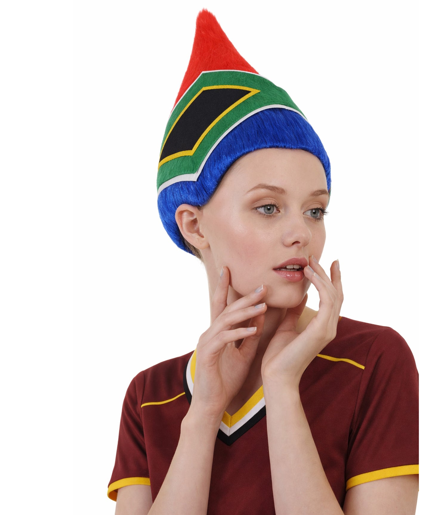 South Africa Flag Troll Multicolor Wig