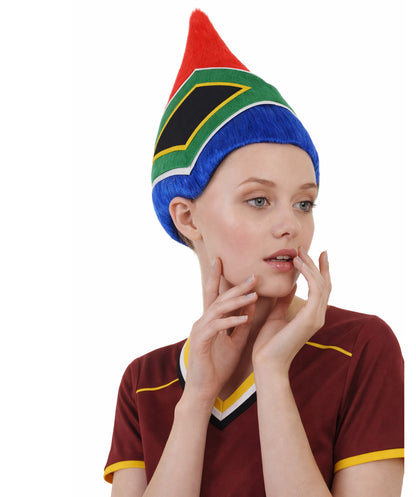 South Africa Flag Troll Multicolor Wig