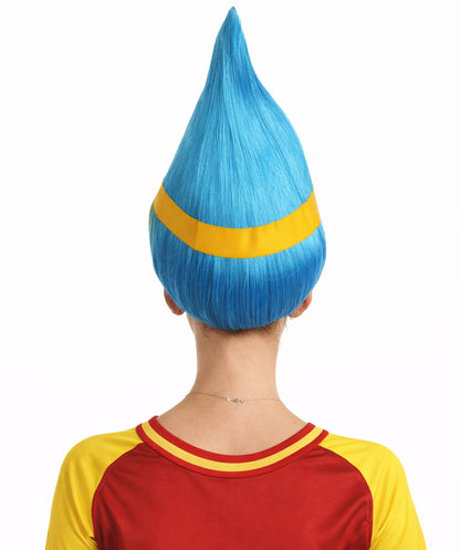 Sweden Sport Flag Troll Blue & Yellow Wig