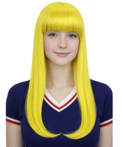 Womens Long Bob Wigs Collections |  Fancy Party Event Ready Halloween Wigs | Premium Breathable Capless Cap