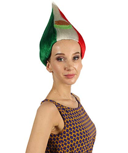 Mexico Flag Troll Wig