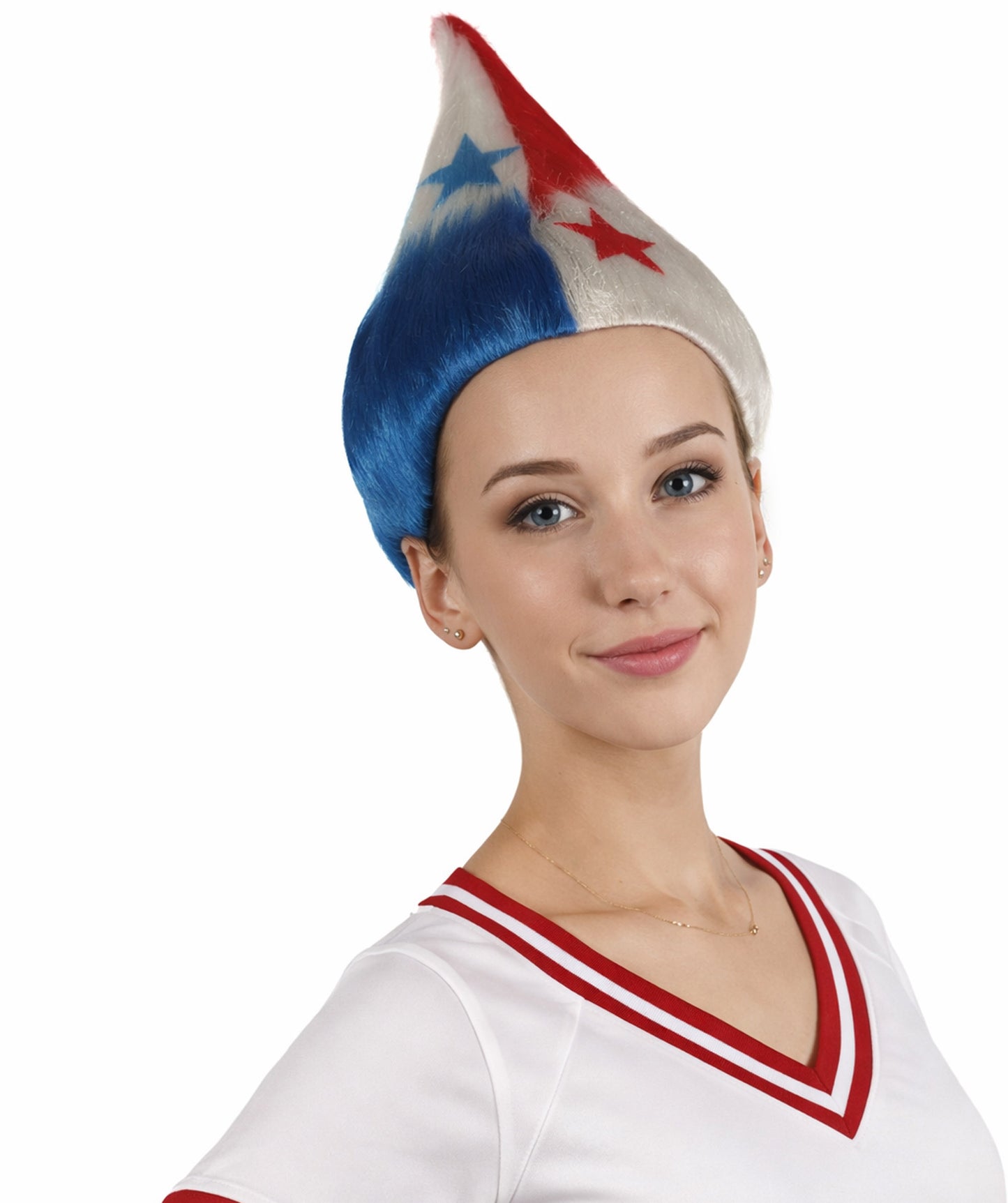 Panama Flag Troll Multicolor Wig