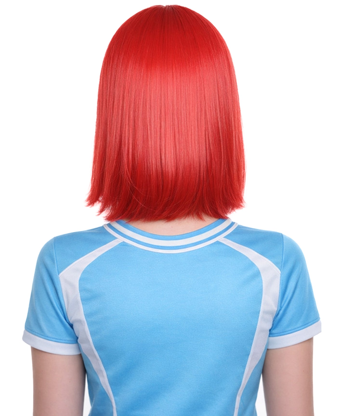 Switzerland Flag Bob  Red and White Wig