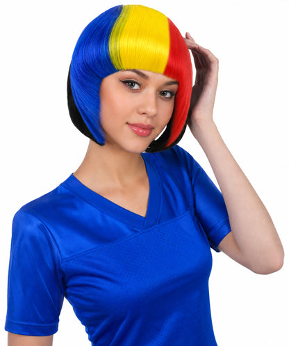 Romania Flag Multicolor Hair Extension