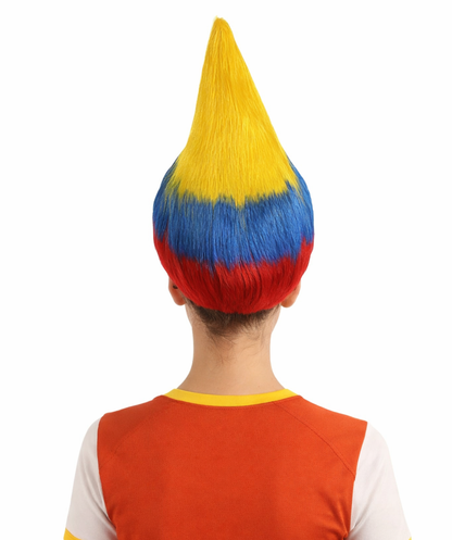 Colombia Flag Troll Multicolor Wig