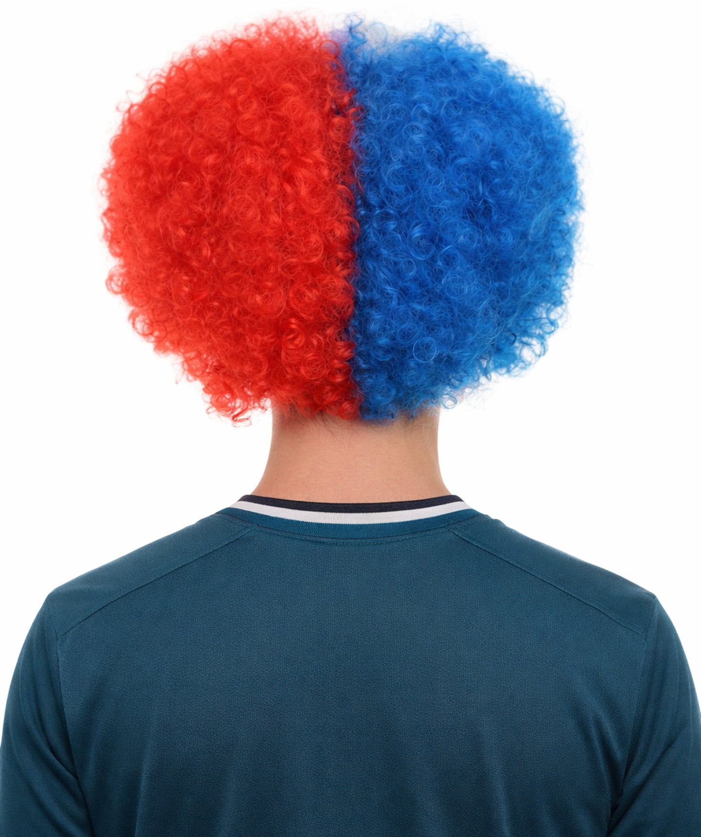 Chile Flag Afro Multicolor Wig