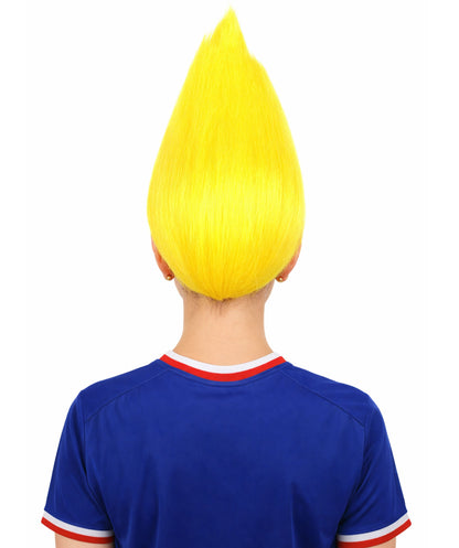 Unisex Yellow Color Troll Wig  I Ideal for Halloween I Flame-Retardant Synthetic Fiber Hair