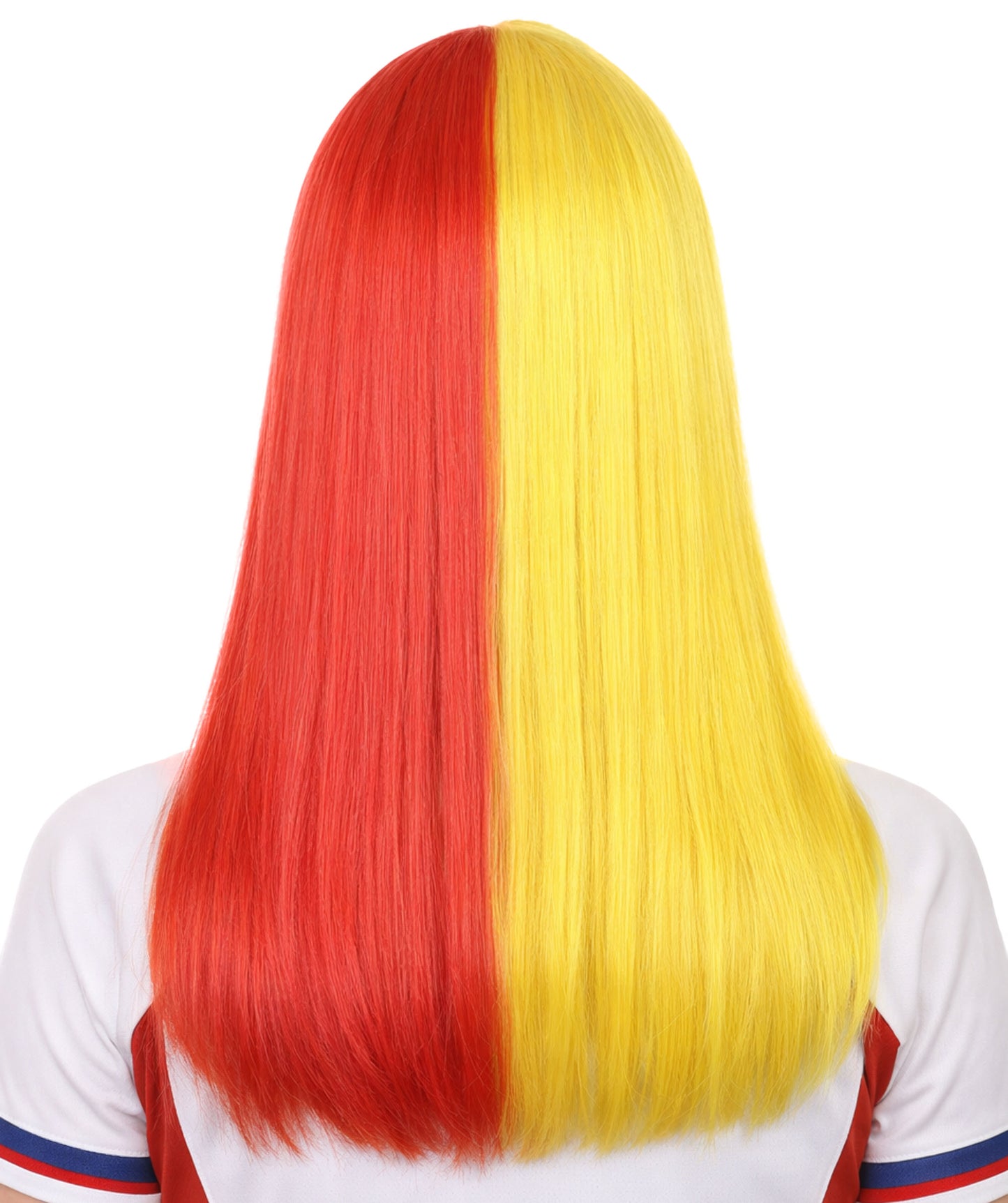 Colombia Flag Long Bob Multicolor Wig