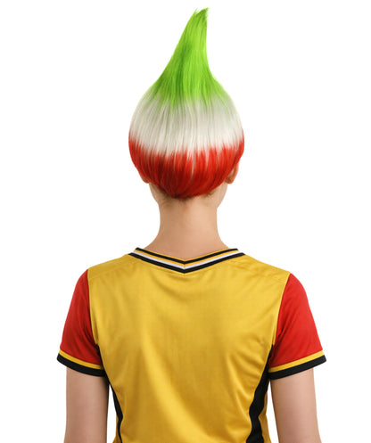 Iran Flag Troll Multicolor Wig