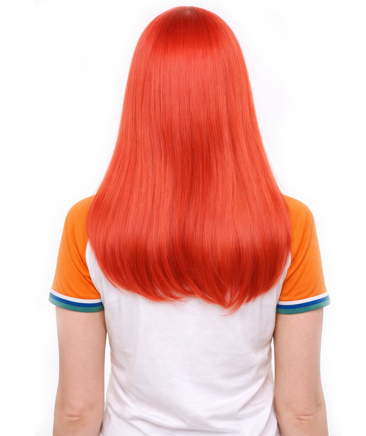 Morocco Flag Sports Long Bob Red and Green Wig