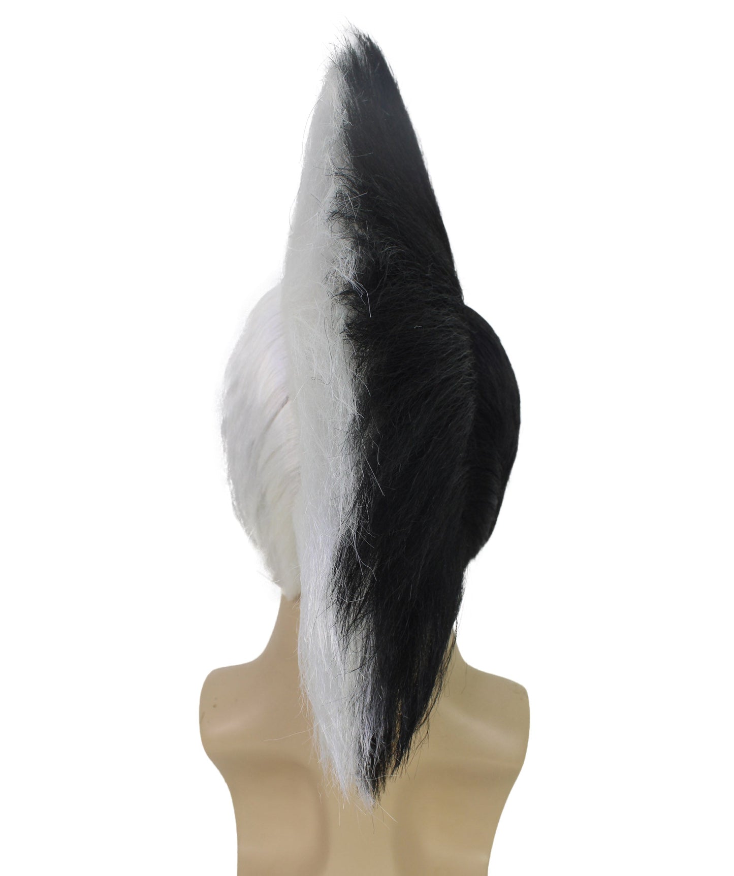 Albania Flag Mohawk Red and Black Wig