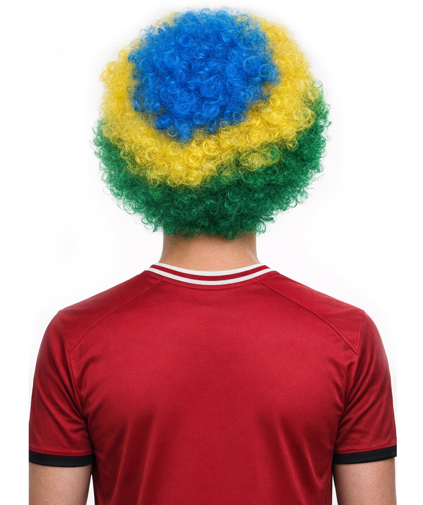 Brazil Flag Flag Afro Multicolor Wig