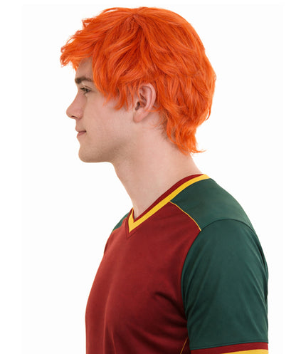 Men's Ginger Tony Orange Wig | Premium Breathable Capless Cap