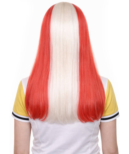 Peru Flag Long Bob Multicolor Wig