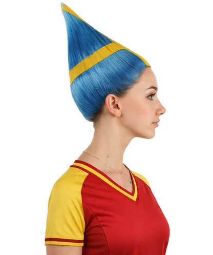 Sweden Sport Flag Troll Blue & Yellow Wig