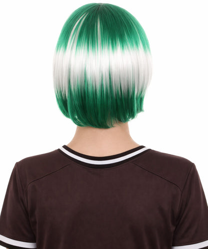 Saudi Arabia Flag Bob Green and White Wig
