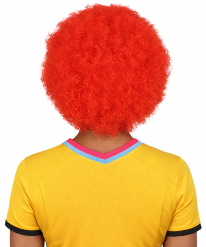 Denmark Flag Afro Red and White Wig