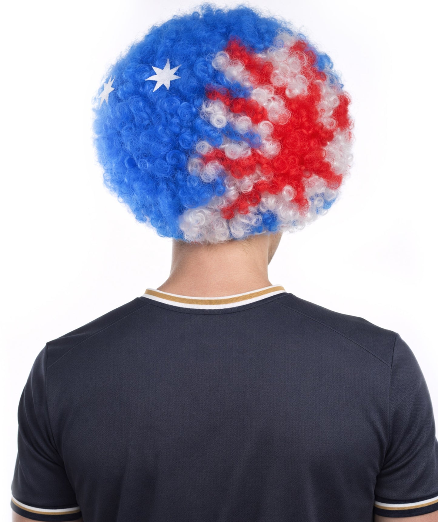 Australia Flag Afro Multicolor Wig