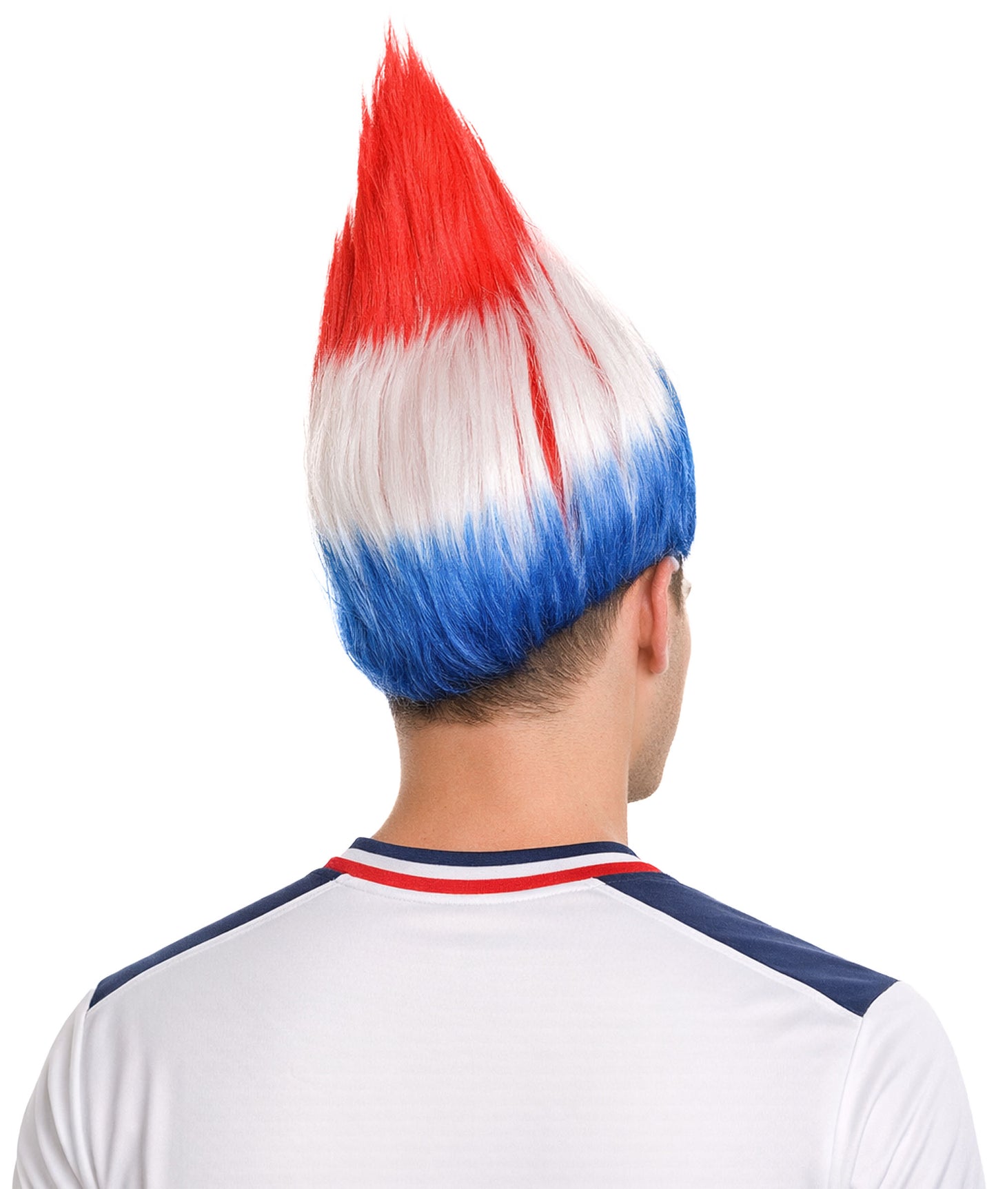 Croatia Flag Troll Multicolor Wig