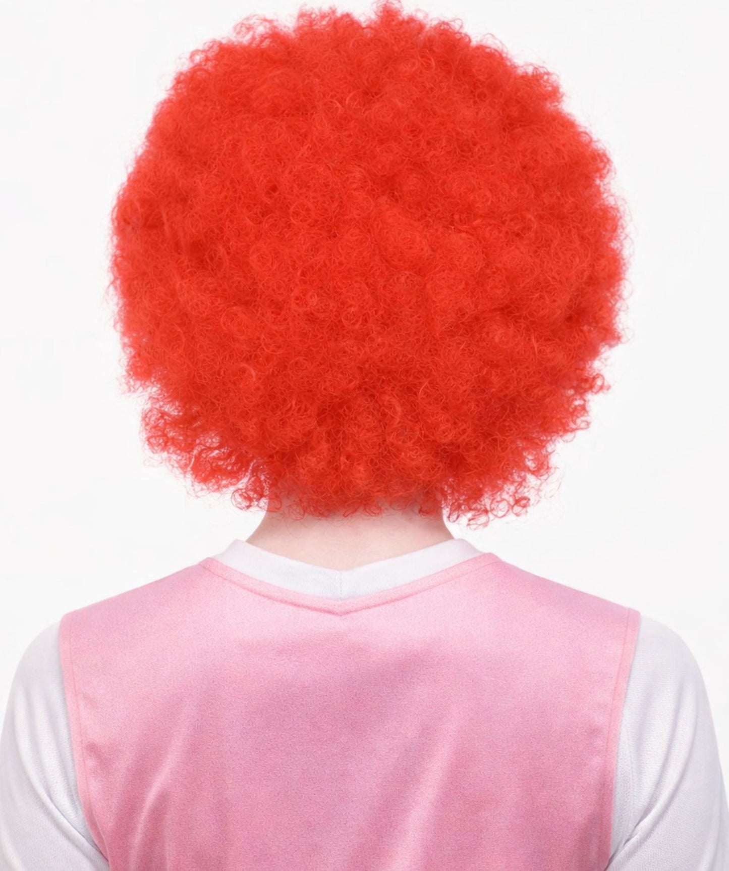 Tunisia Flag Sport Afro Red and White Wig