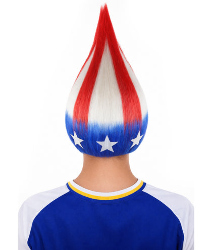 Fun Troll Wigs| Multiple Snack and Flag Options | Premium Breathable Capless Cap