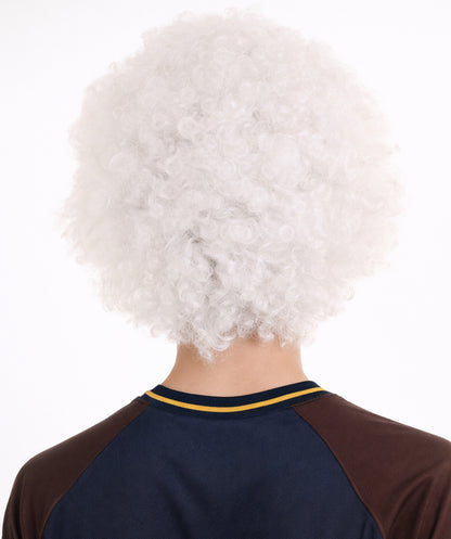 Japan Flag Afro Red and White Wig