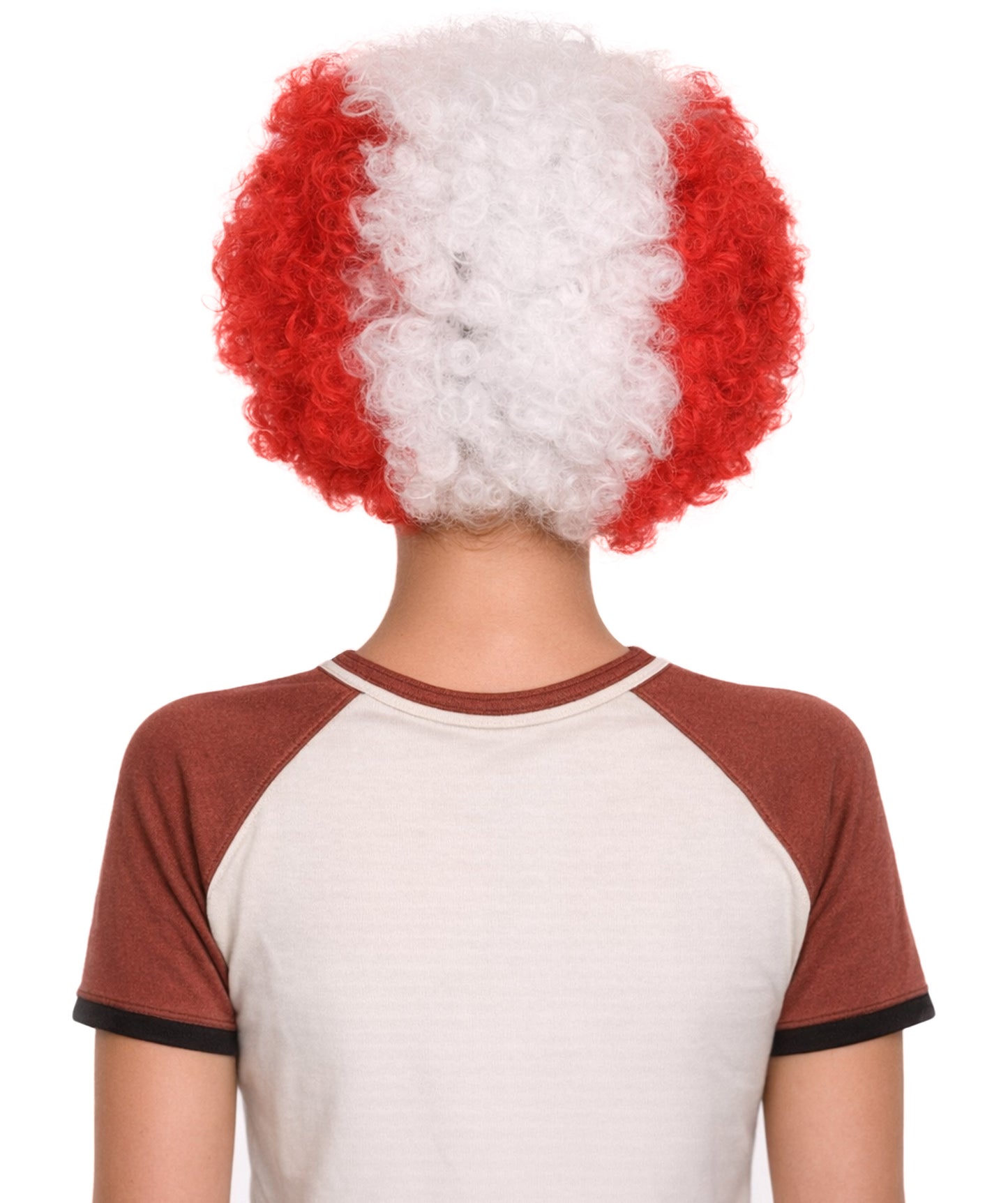 Canada Flag Afro Red and White Wig
